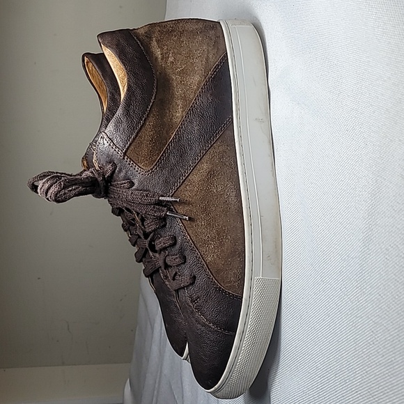 Trask brown suede and leather high top sneakers size 10M - Picture 1 of 8